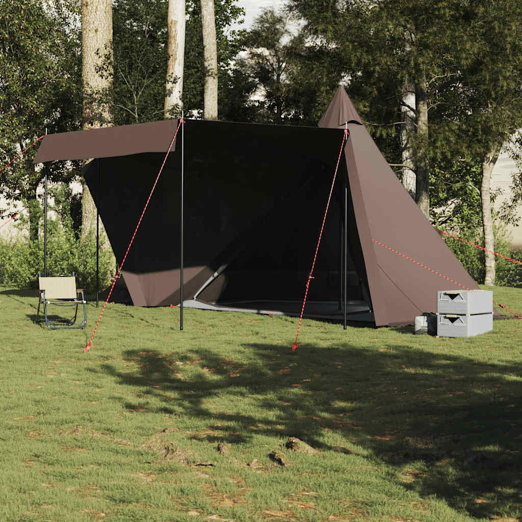 Tipi Family Tent 6 Persons Brown Waterproof