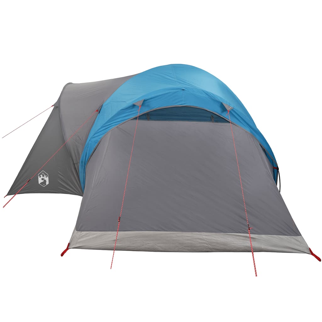 Tente familiale dôme 6 personnes bleue imperméable