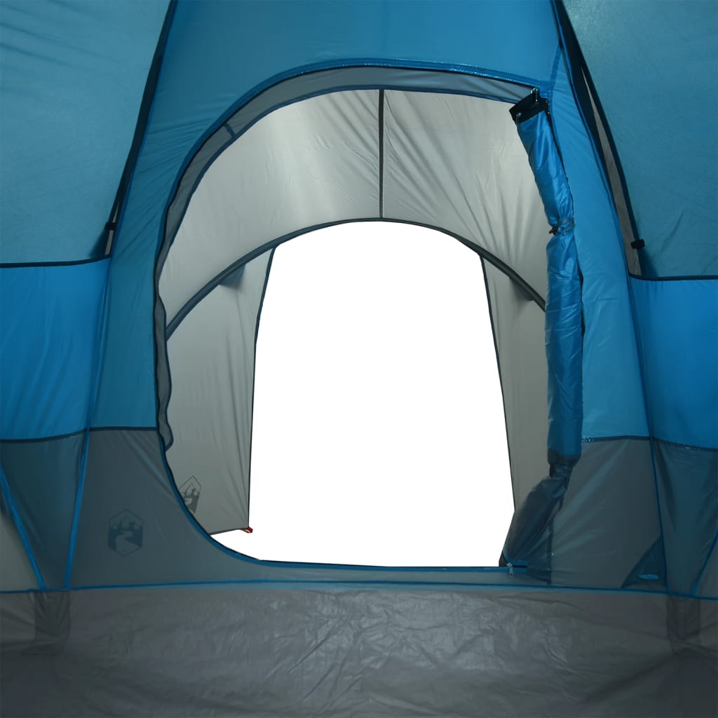 Tente familiale dôme 6 personnes bleue imperméable