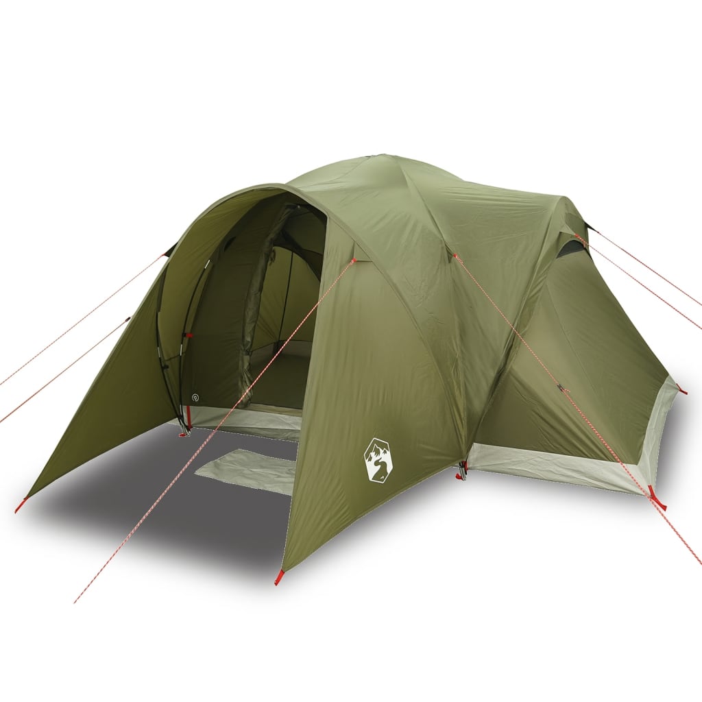 Tente familiale dôme 6 personnes vert olive imperméable