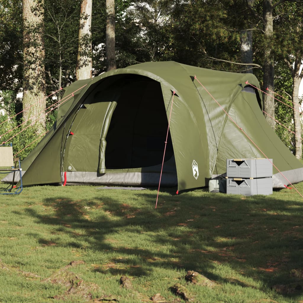 Tente familiale dôme 6 personnes vert olive imperméable