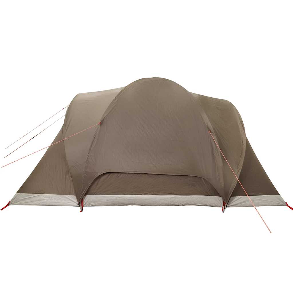 Tente familiale dôme 6 personnes marron imperméable