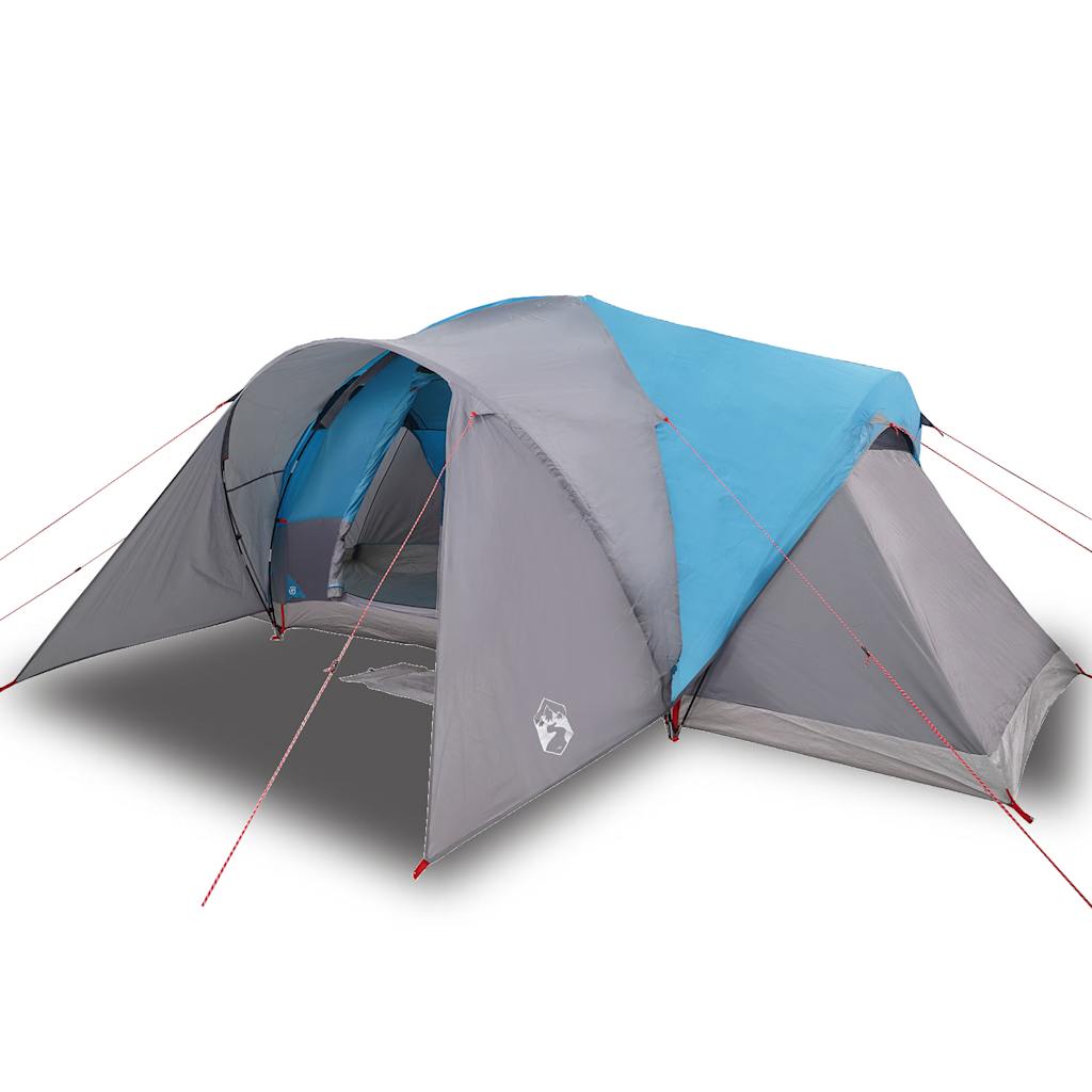Tente familiale dôme 6 personnes bleue imperméable
