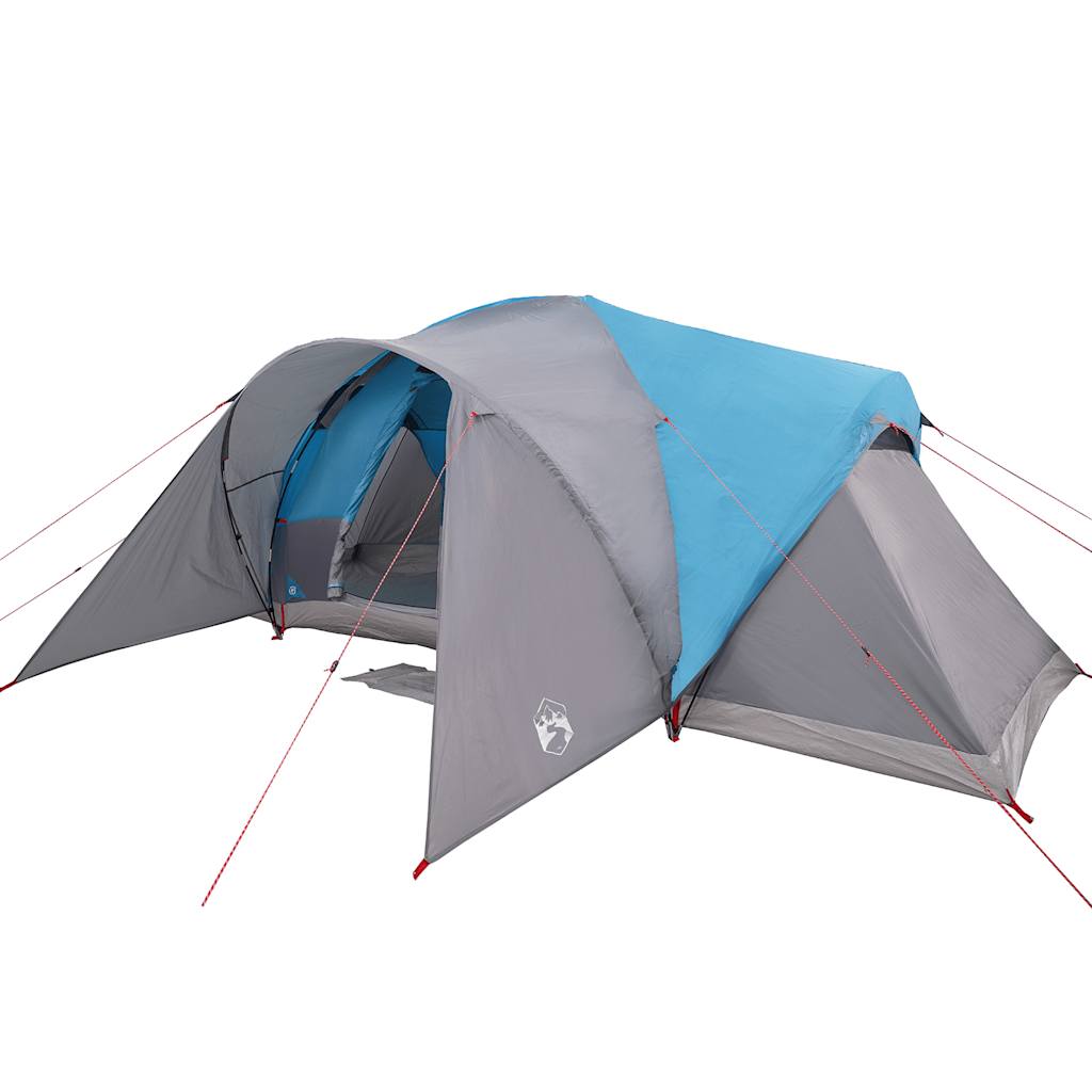 Tente familiale dôme 6 personnes bleue imperméable