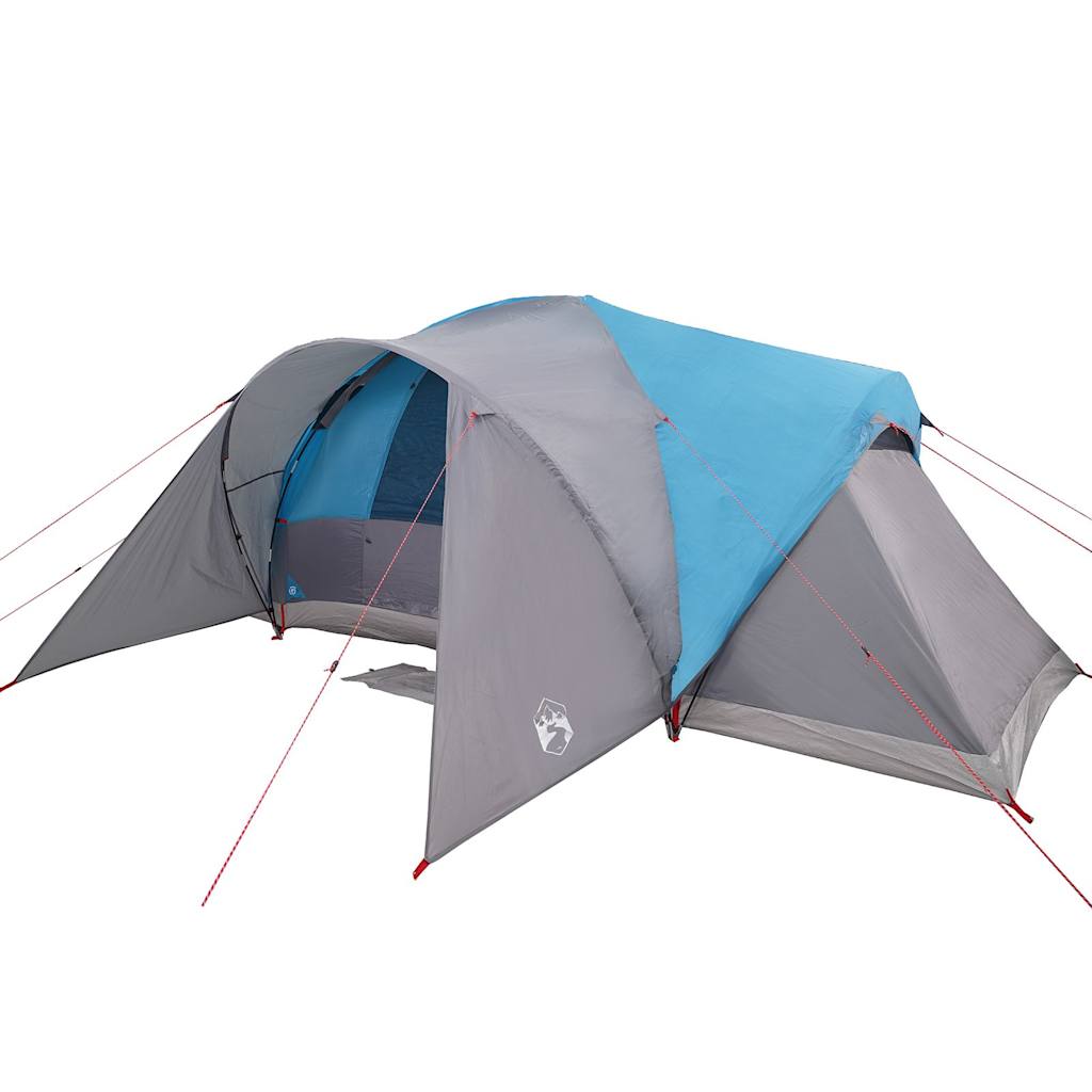 Tente familiale dôme 6 personnes bleue imperméable