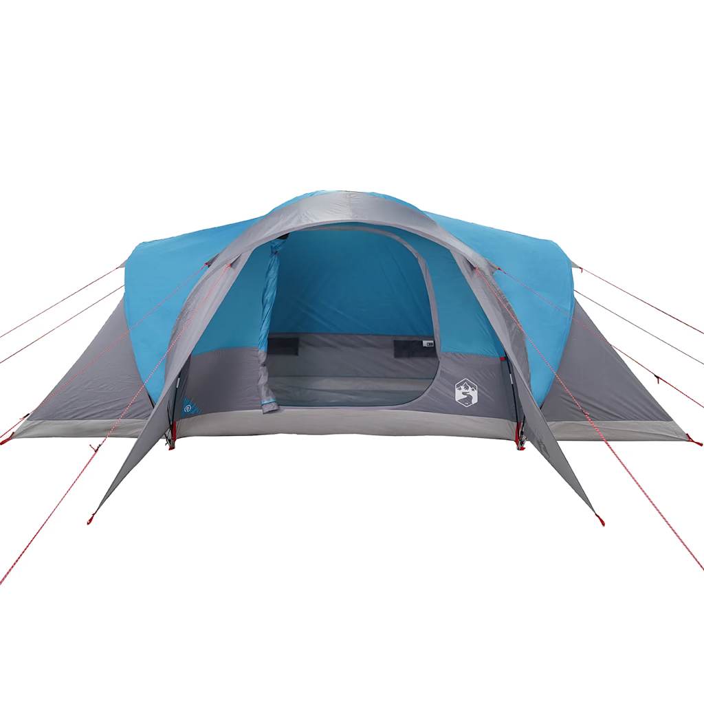 Tente familiale dôme 6 personnes bleue imperméable