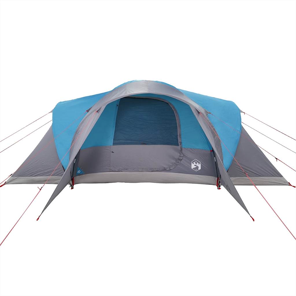 Tente familiale dôme 6 personnes bleue imperméable