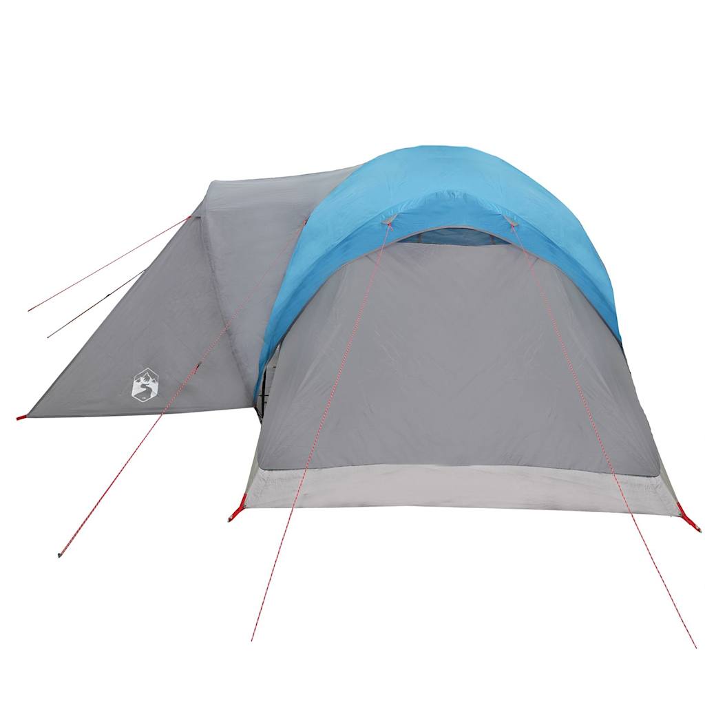 Tente familiale dôme 6 personnes bleue imperméable