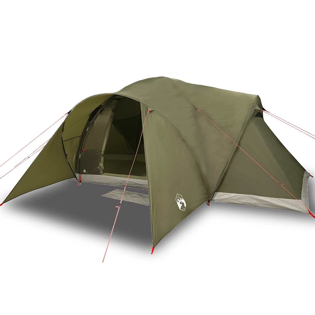 Tente familiale dôme 6 personnes vert olive imperméable