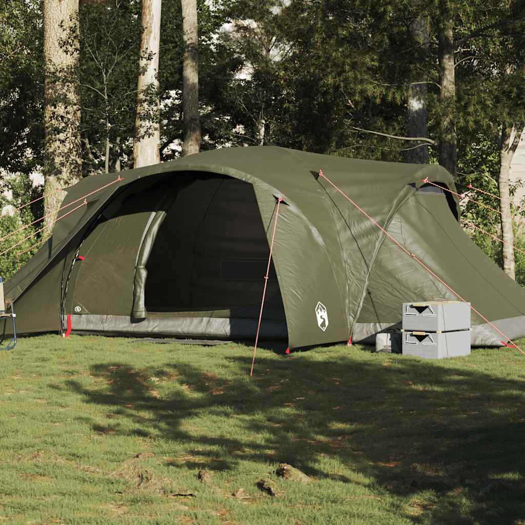Tente familiale dôme 6 personnes vert olive imperméable