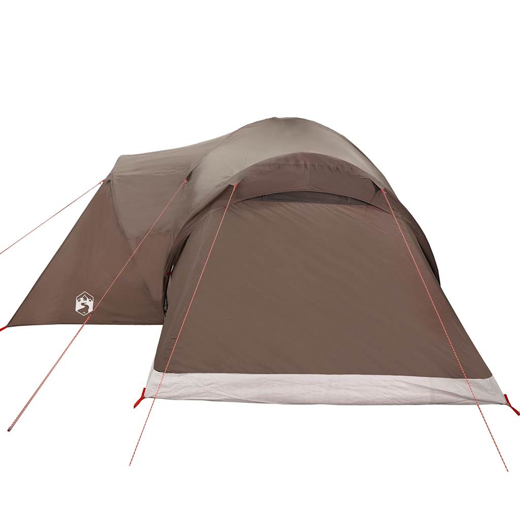 Tente familiale dôme 6 personnes marron imperméable