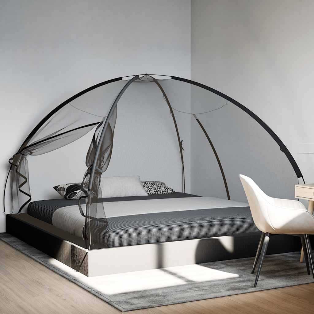 Moskito-Netzzelt Mongolisch 220 Schwarz 200x200x135 cm