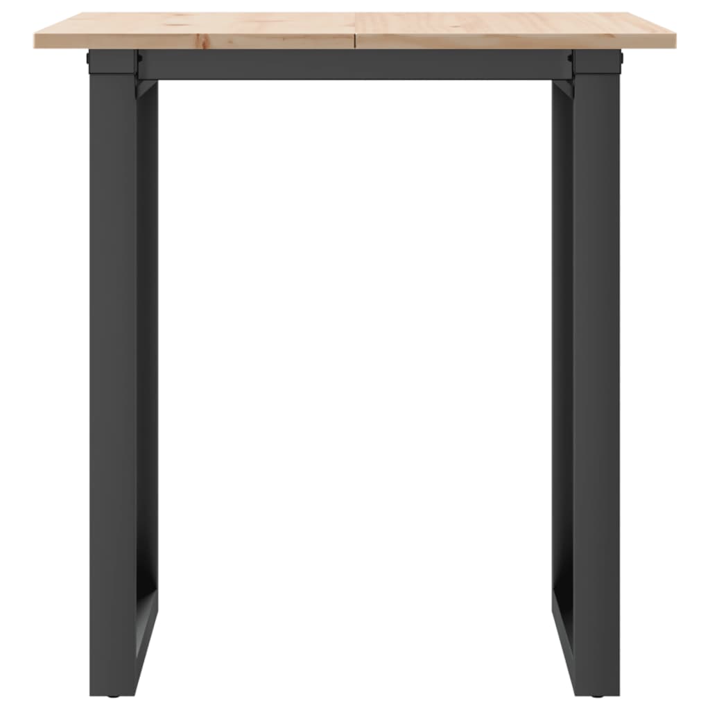 Table à manger O-frame 60x60x75 cm pin massif et acier