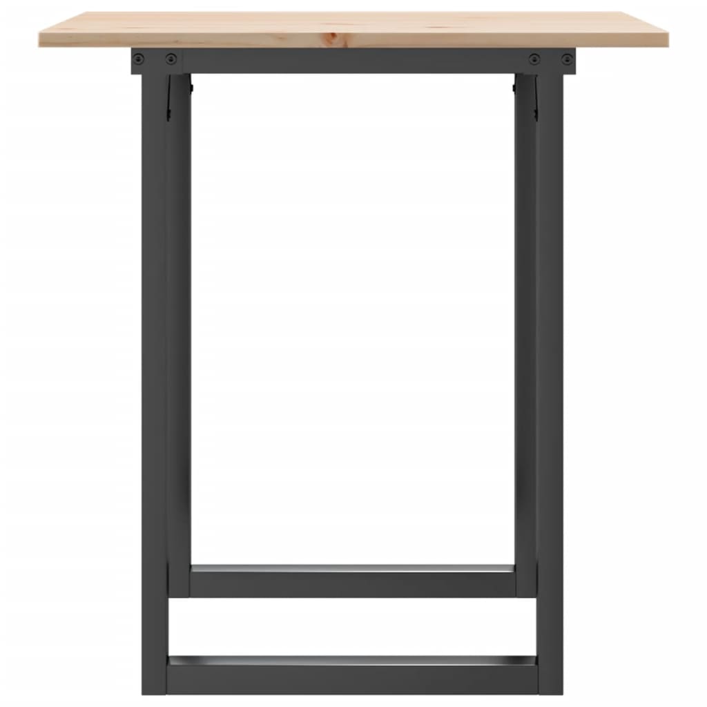 Table à manger O-frame 60x60x75 cm pin massif et acier