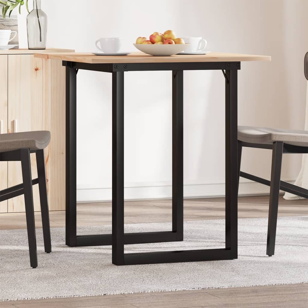 Table à manger O-frame 60x60x75 cm pin massif et acier