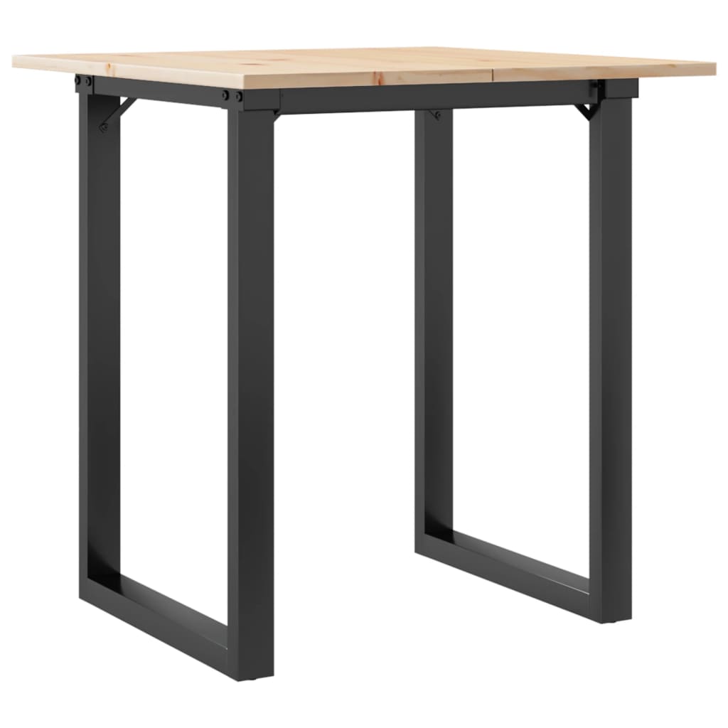 Table à manger O-frame 70x70x75 cm pin massif et acier