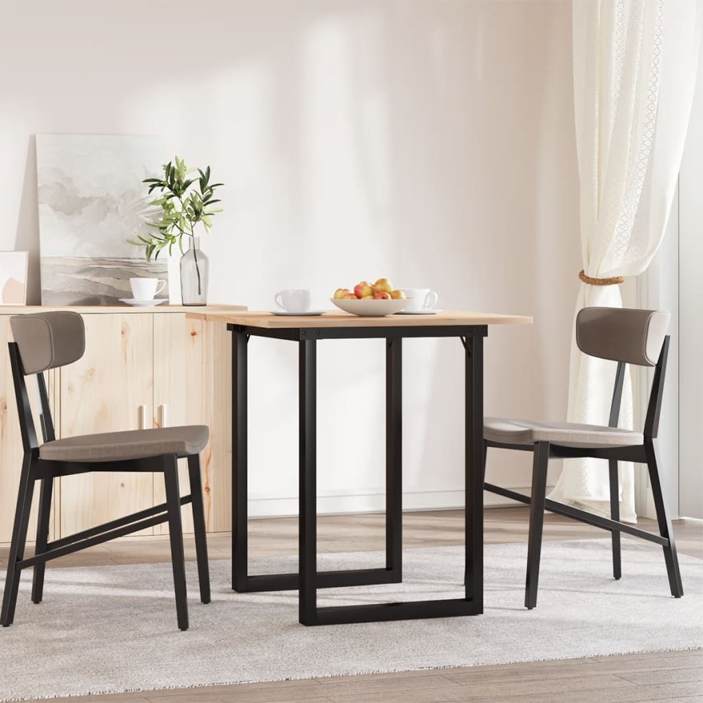 Table à manger O-frame 70x70x75 cm pin massif et acier