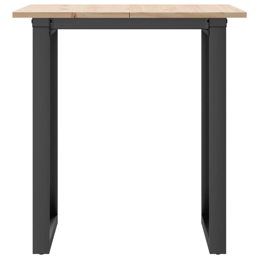 Table à manger O-frame 70x70x75 cm pin massif et acier