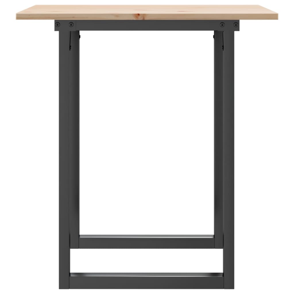 Table à manger O-frame 70x70x75 cm pin massif et acier