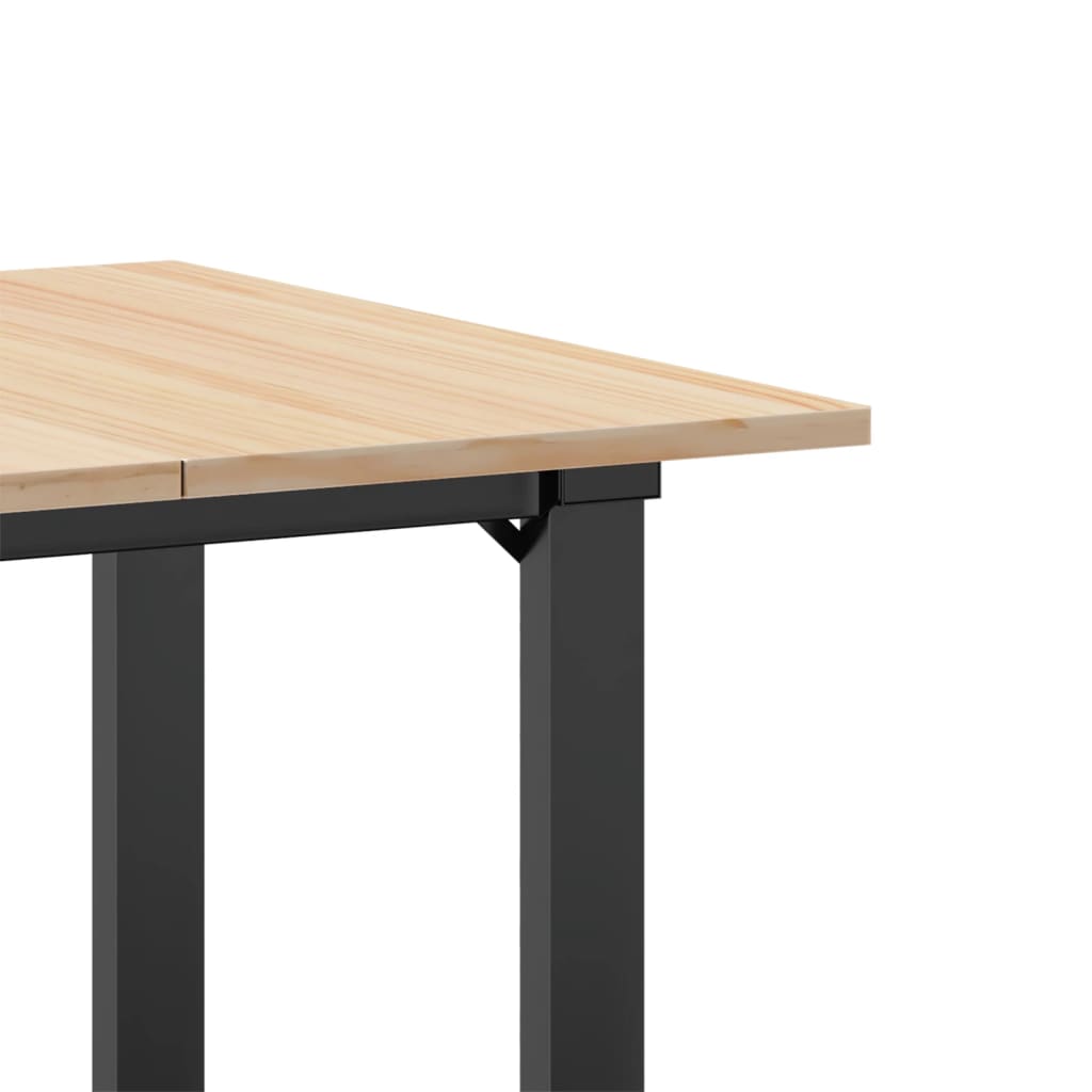 Table à manger O-frame 70x70x75 cm pin massif et acier