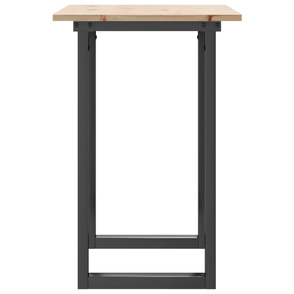 Table à manger O-frame 80x50x75 cm pin massif et acier