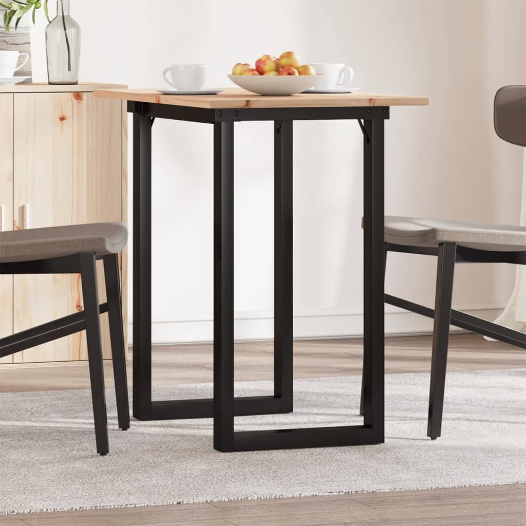 Table à manger O-frame 80x50x75 cm pin massif et acier