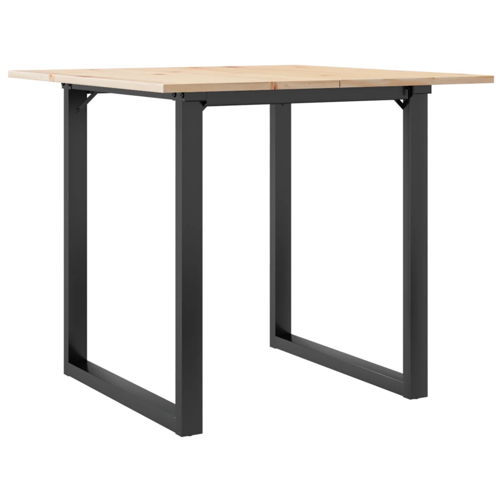 Table à manger O-frame 80x80x75 cm pin massif et acier