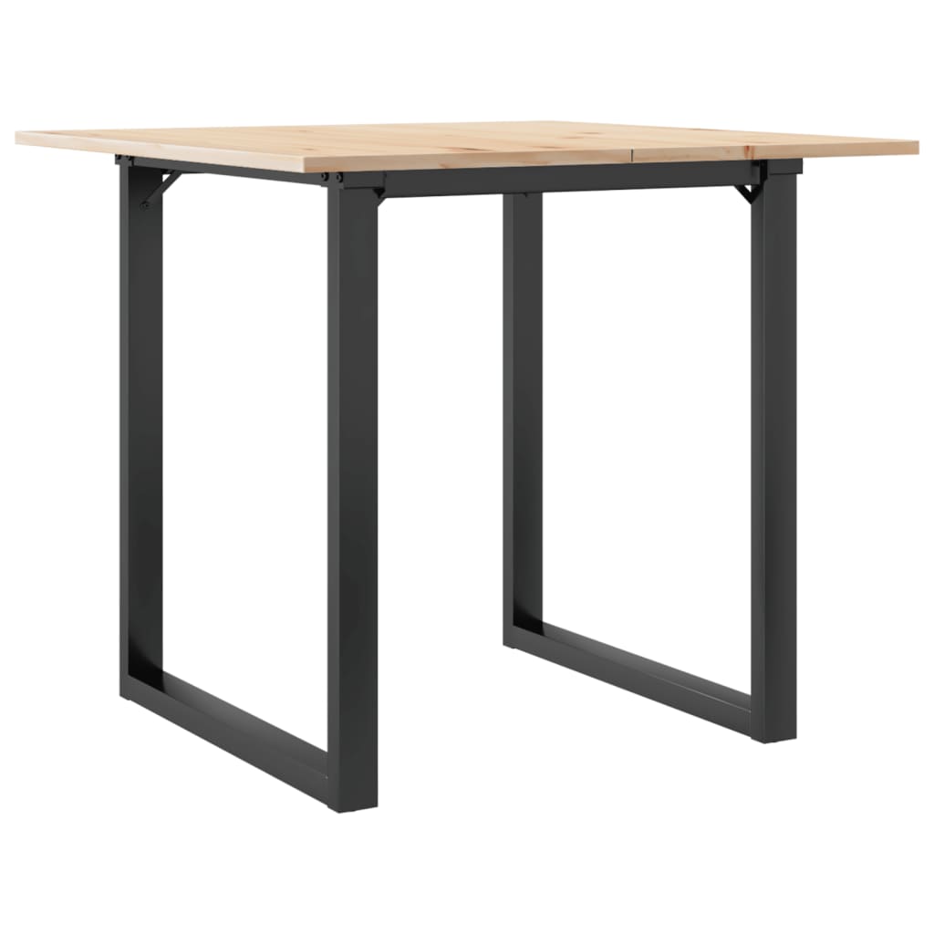 Table à manger O-frame 80x80x75 cm pin massif et acier