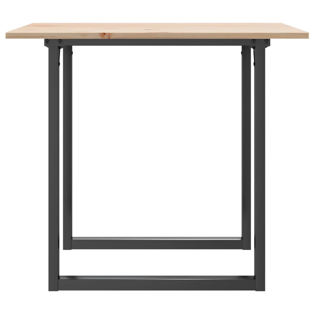 Table à manger O-frame 90x90x75cm pin massif et acier