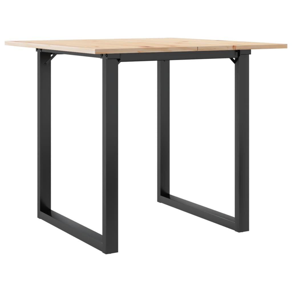 Table à manger O-frame 90x90x75cm pin massif et acier