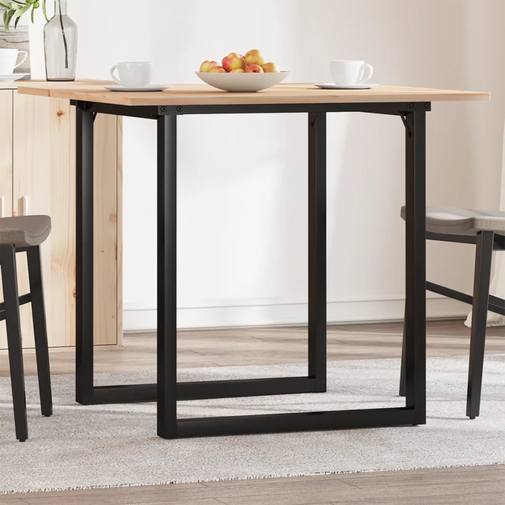 Table à manger O-frame 90x90x75cm pin massif et acier