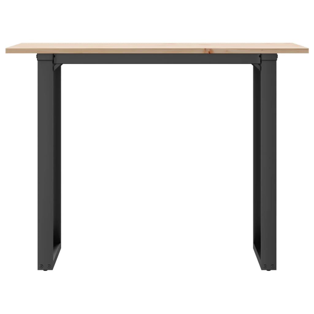 Esstisch O-Gestell 100x50x75 cm Massivholz Kiefer und Stahl