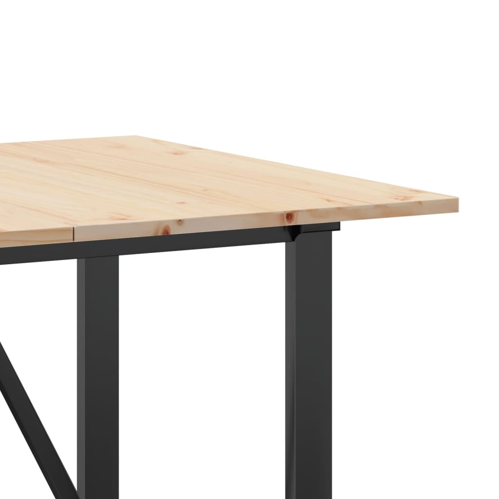 Table à manger O-frame 160x80x75 cm pin massif et acier