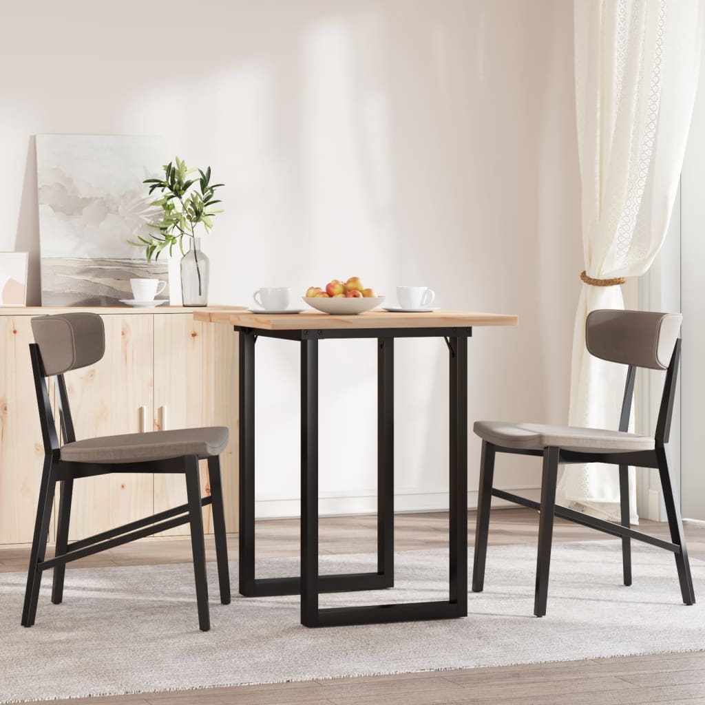 Table à manger O-frame 60x60x75,5 cm pin massif et acier