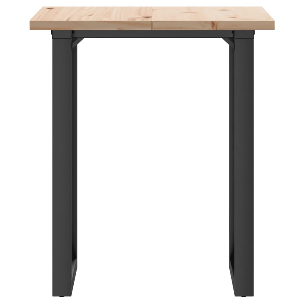 Table à manger O-frame 60x60x75,5 cm pin massif et acier