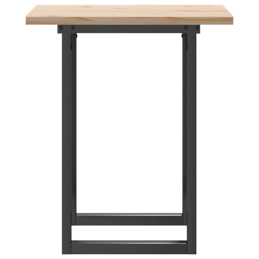 Table à manger O-frame 60x60x75,5 cm pin massif et acier