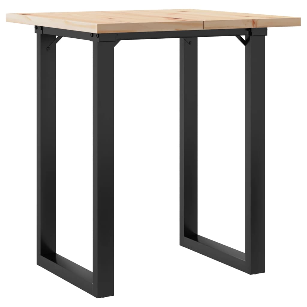 Table à manger O-frame 60x60x75,5 cm pin massif et acier