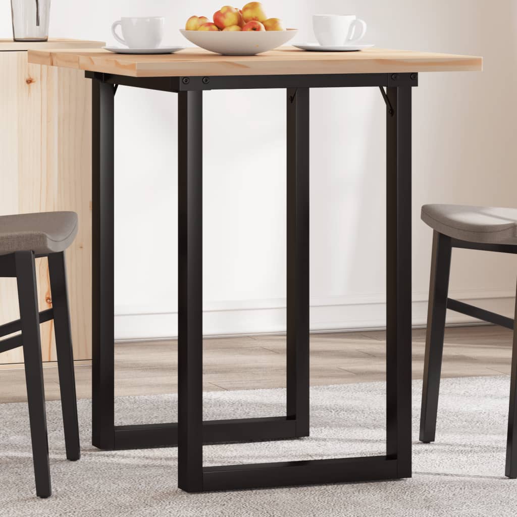 Table à manger O-frame 60x60x75,5 cm pin massif et acier