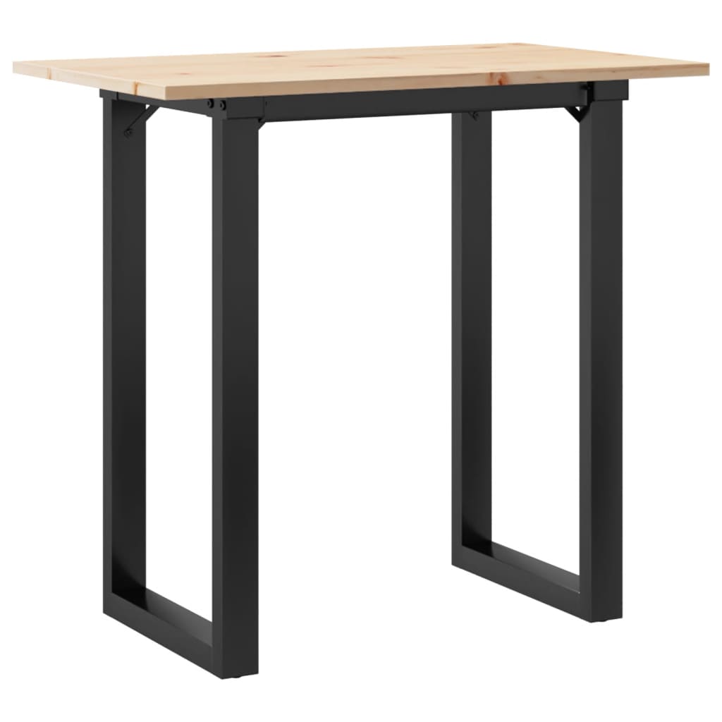 Table à manger O-frame 80x50x75,5 cm pin massif et acier