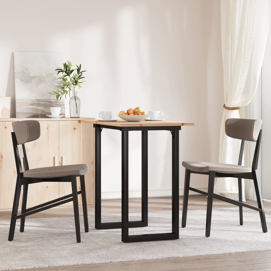 Table à manger O-frame 80x50x75,5 cm pin massif et acier