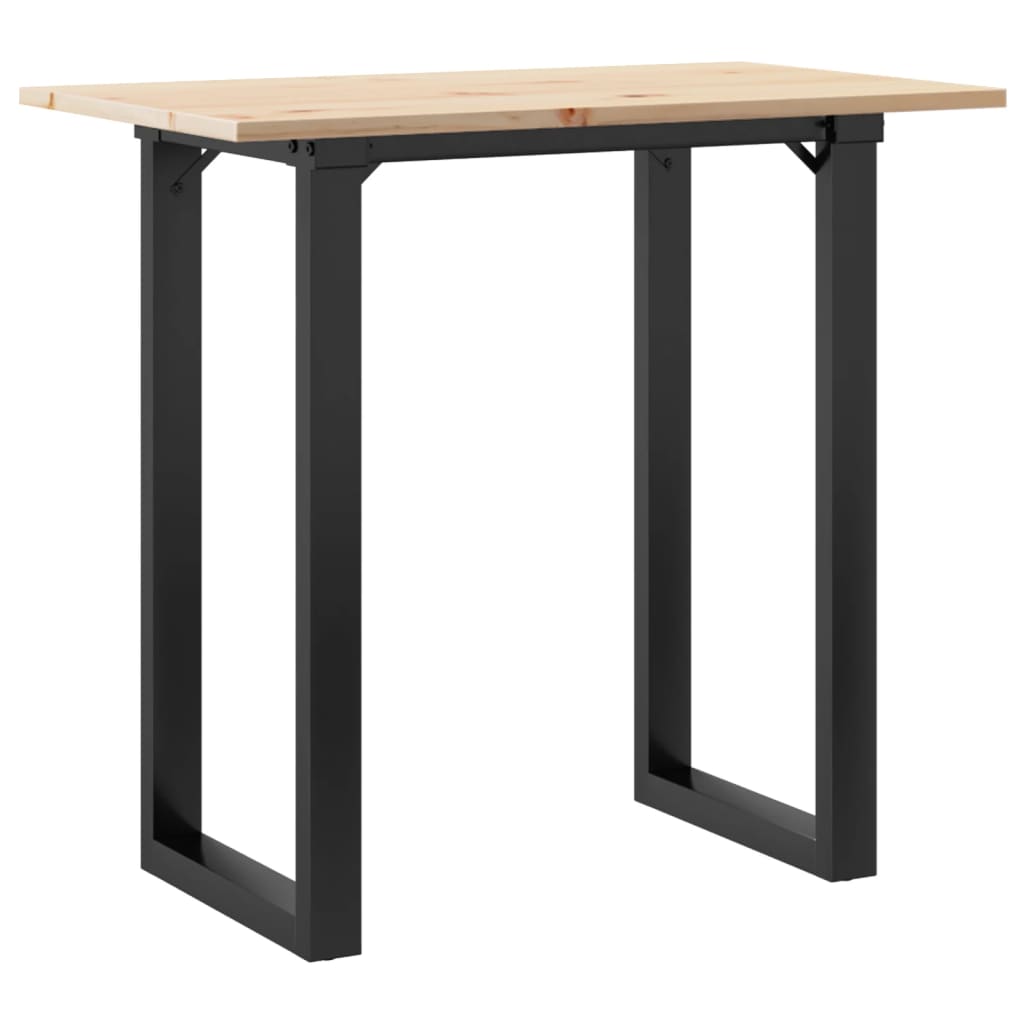 Table à manger O-frame 80x50x75,5 cm pin massif et acier