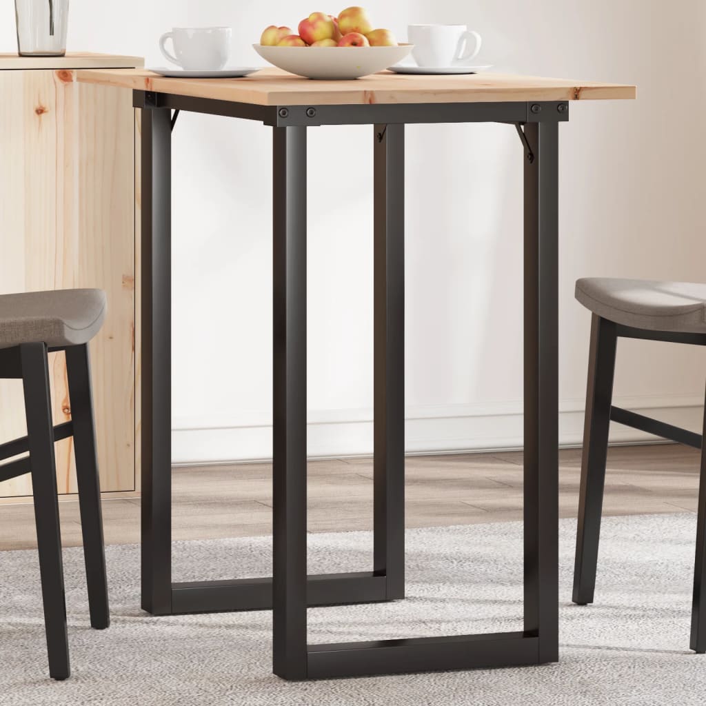 Table à manger O-frame 80x50x75,5 cm pin massif et acier