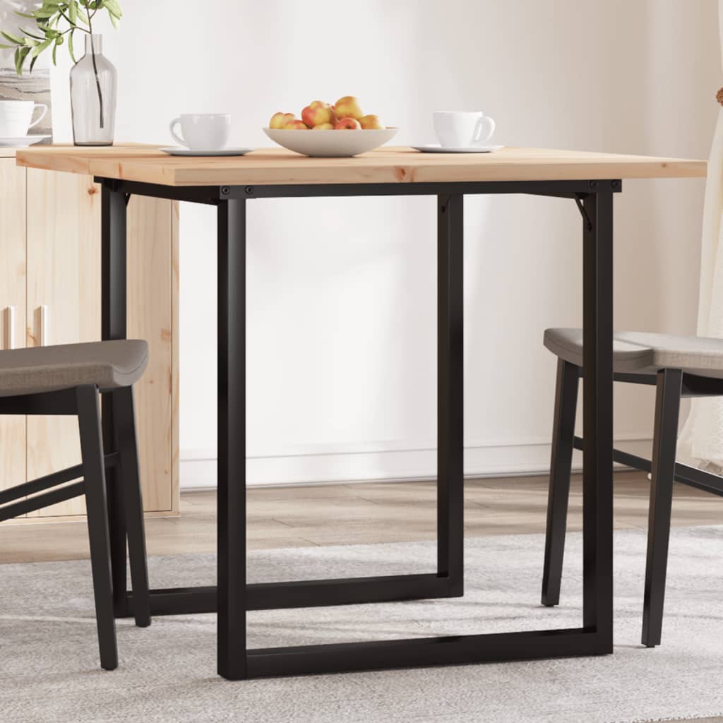 Table à manger O-frame 80x80x75,5 cm pin massif et acier