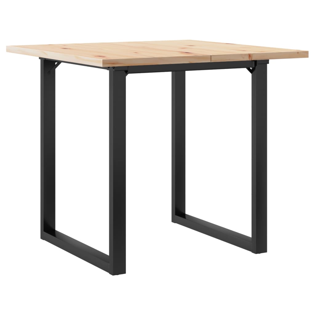 Table à manger O-frame 90x90x75,5 en pin massif et acier