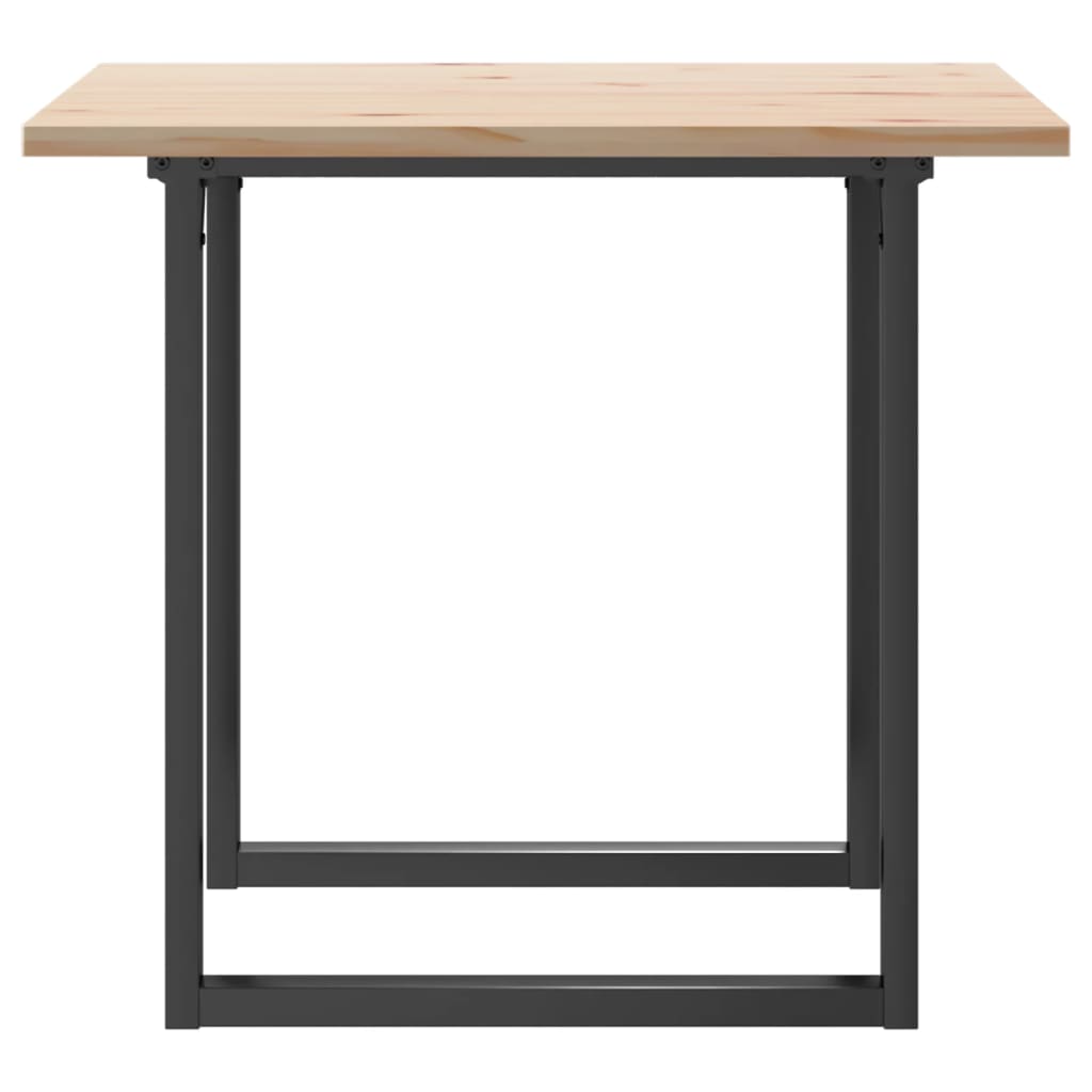Table à manger O-frame 90x90x75,5 en pin massif et acier
