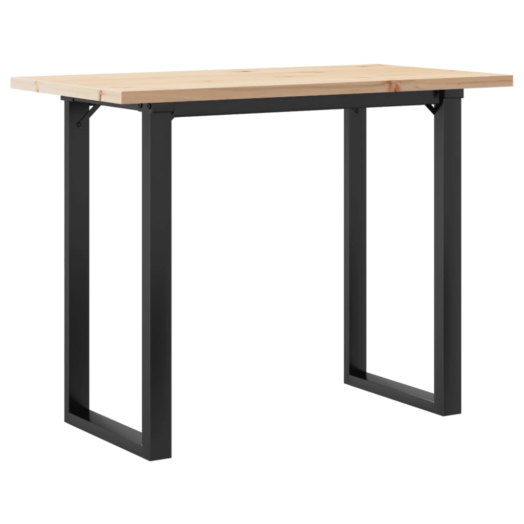 Table à manger O-frame 100x50x75,5 cm pin massif et acier