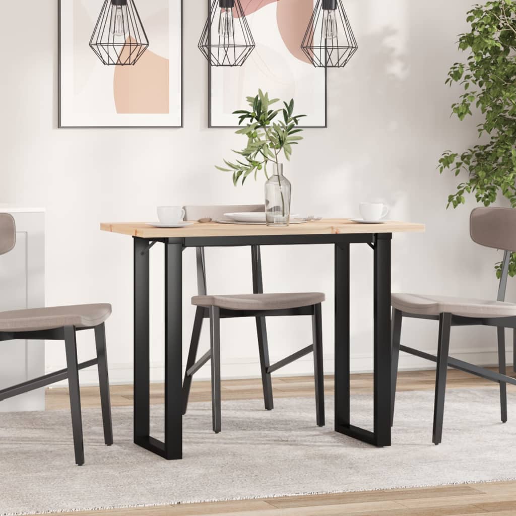 Table à manger O-frame 100x50x75,5 cm pin massif et acier