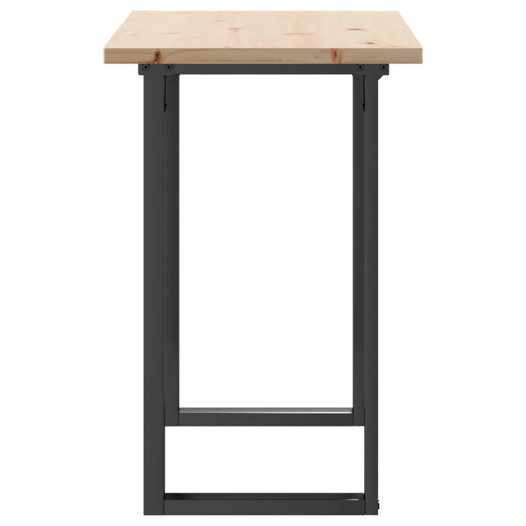 Table à manger O-frame 100x50x75,5 cm pin massif et acier
