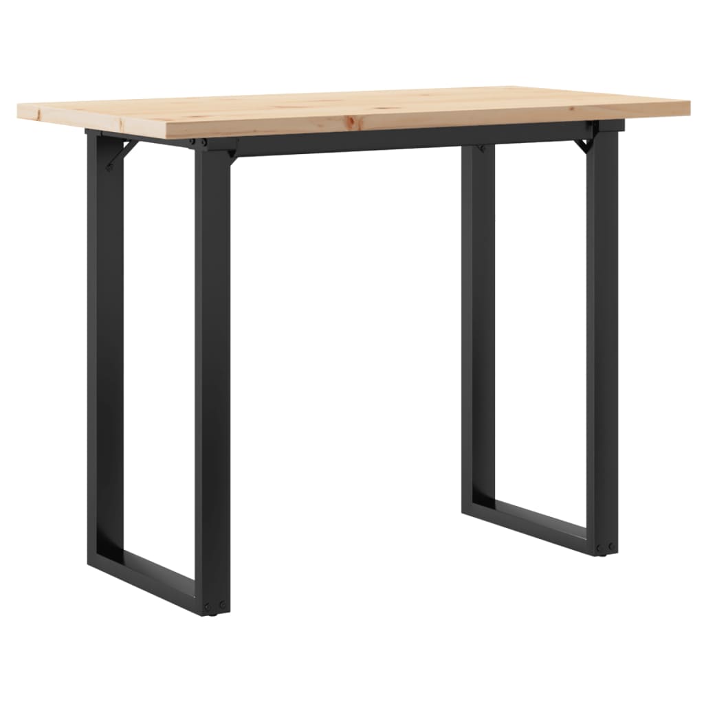 Table à manger O-frame 100x50x75,5 cm pin massif et acier