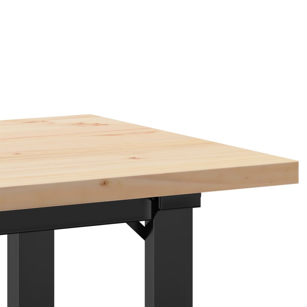 Table à manger O-frame 100x50x75,5 cm pin massif et acier